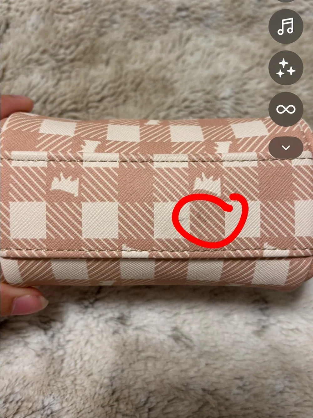 Juicy couture cosmetic wristlet bag